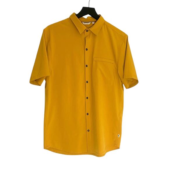 Cotopaxi Cambio Button Up Shirt Mustard Yellow Medium - Picture 2 of 5